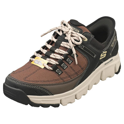 Skechers Slip-Ins Summits Herren Sneaker: Braunes Synthetisches Netzgewebe