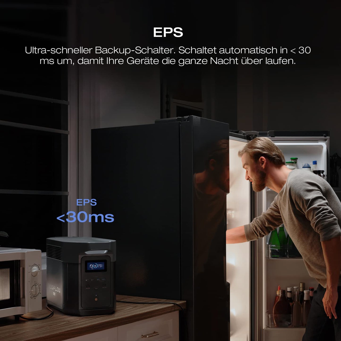EcoFlow 'DELTA 2 MAX' tragbare Powerstation: Solargenerator für Zuhause, Camping, Wohnmobil