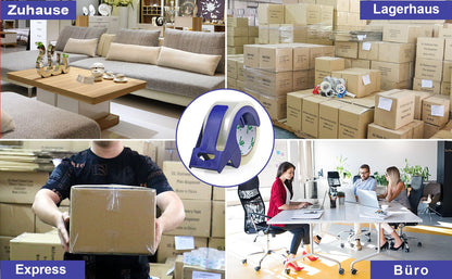 BOMEI PACK quiet parcel tape (transparent): 66m x 48mm, strong adhesive