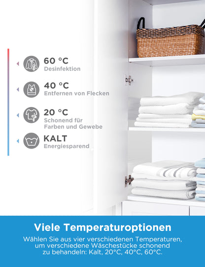 Midea (MF10EW70B) Waschmaschine (7kg): Inverter Quattro Motor & Dampffunktion