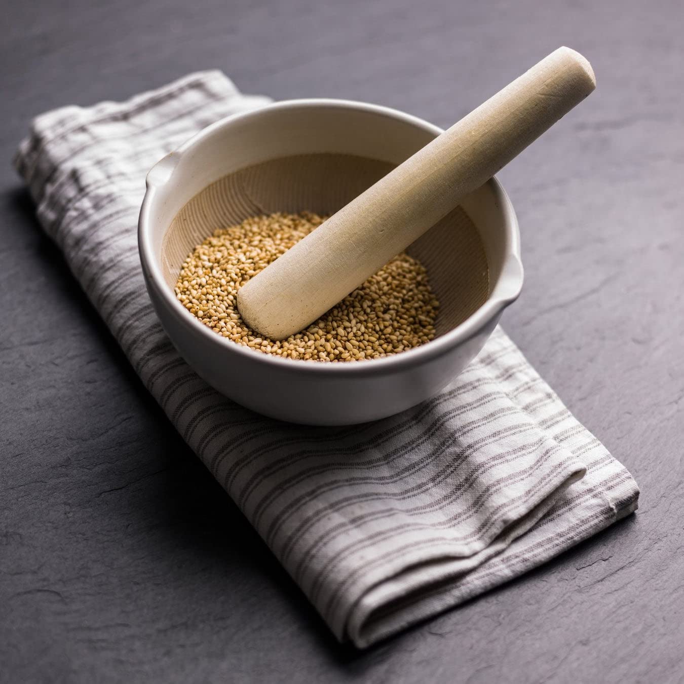 Emma Basic: Geröstete weiße Sesamkörner (1kg) mit nussigem Geschmack