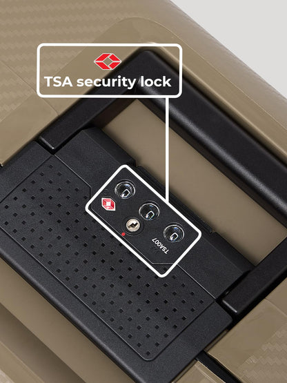 REDOLZ 'Essentials 15' Hartschalen Reisekoffer-Set (3-teilig): 3-Punkt-Verschluss-System, TSA-Schloss