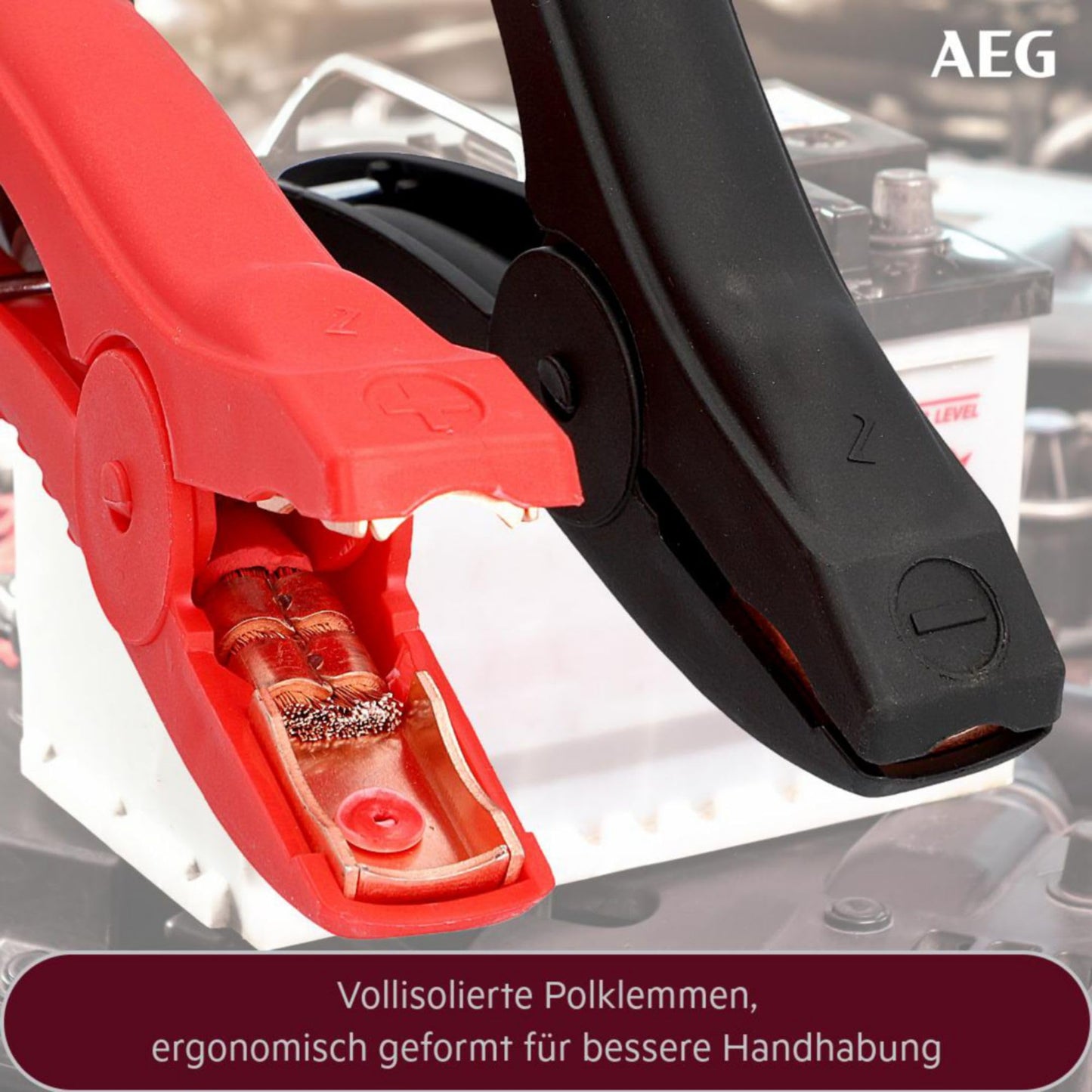 AEG (97203) Jump start cable SK 16 "Alu-Tec" for 12 Volt and 24 Volt in storage bag
