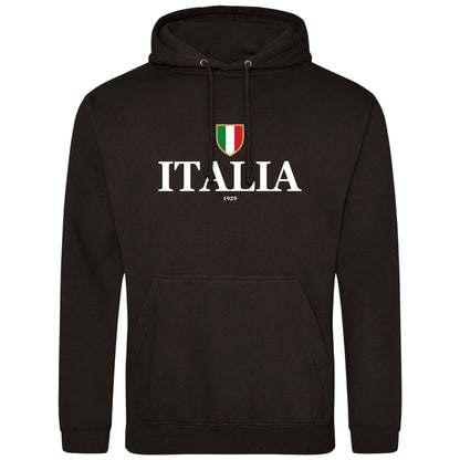 ITALIA men's hoodie with Italian flag in royal blue