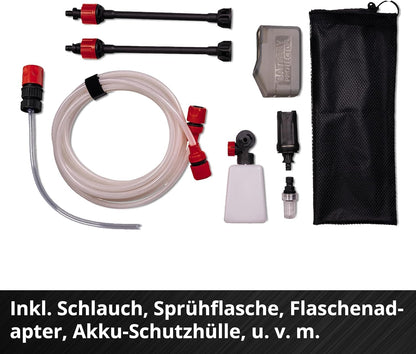 Einhell Akku-Druckreinigerpistole HYPRESSO 18/24-1 Power X-Change inkl. Zubehör (18V, 24 bar, 240 L/h)