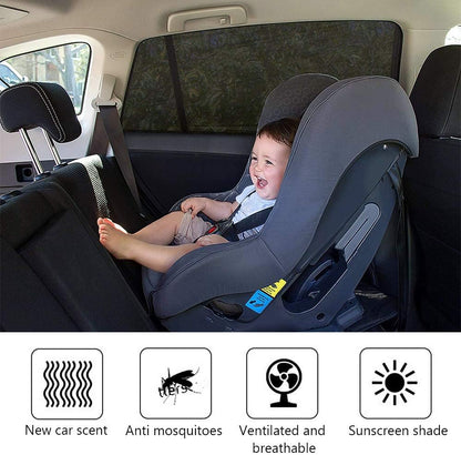 WIN.MAX Universal Auto-Sonnenschutz für Baby mit zertifiziertem UV-Schutz (2 Stück-XL)