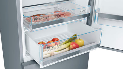 Bosch KGE49AICA Kühl-Gefrier-Kombination XXL VitaFresh: AntiFingerprint