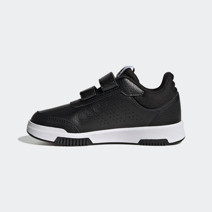adidas 'Tensaur' Hook and Loop Running Shoes for Kids: Black and White