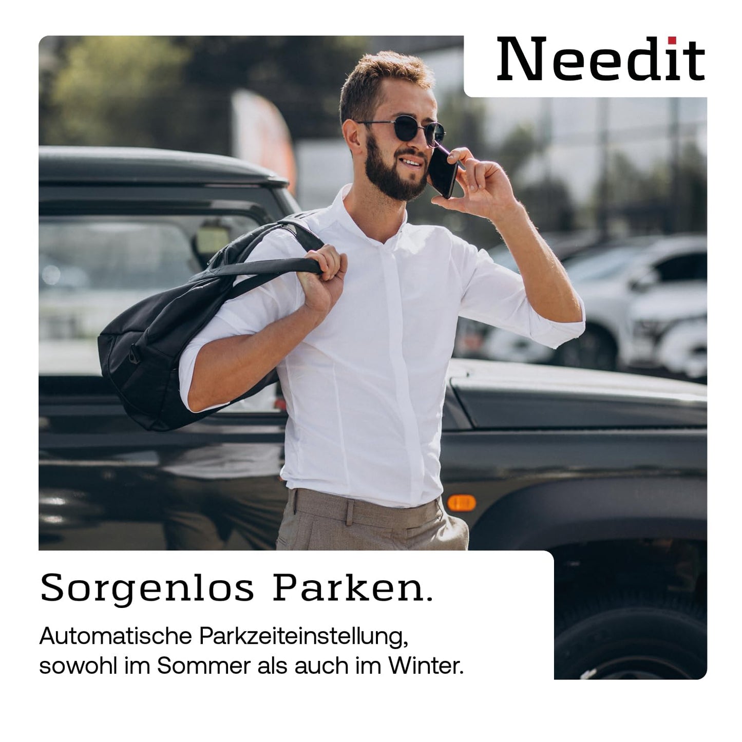 PARK LITE Elektronische Parkscheibe mit Zulassung vom Kraftfahrt-Bundesamt: Digitale Parkuhr mit 2 Displays