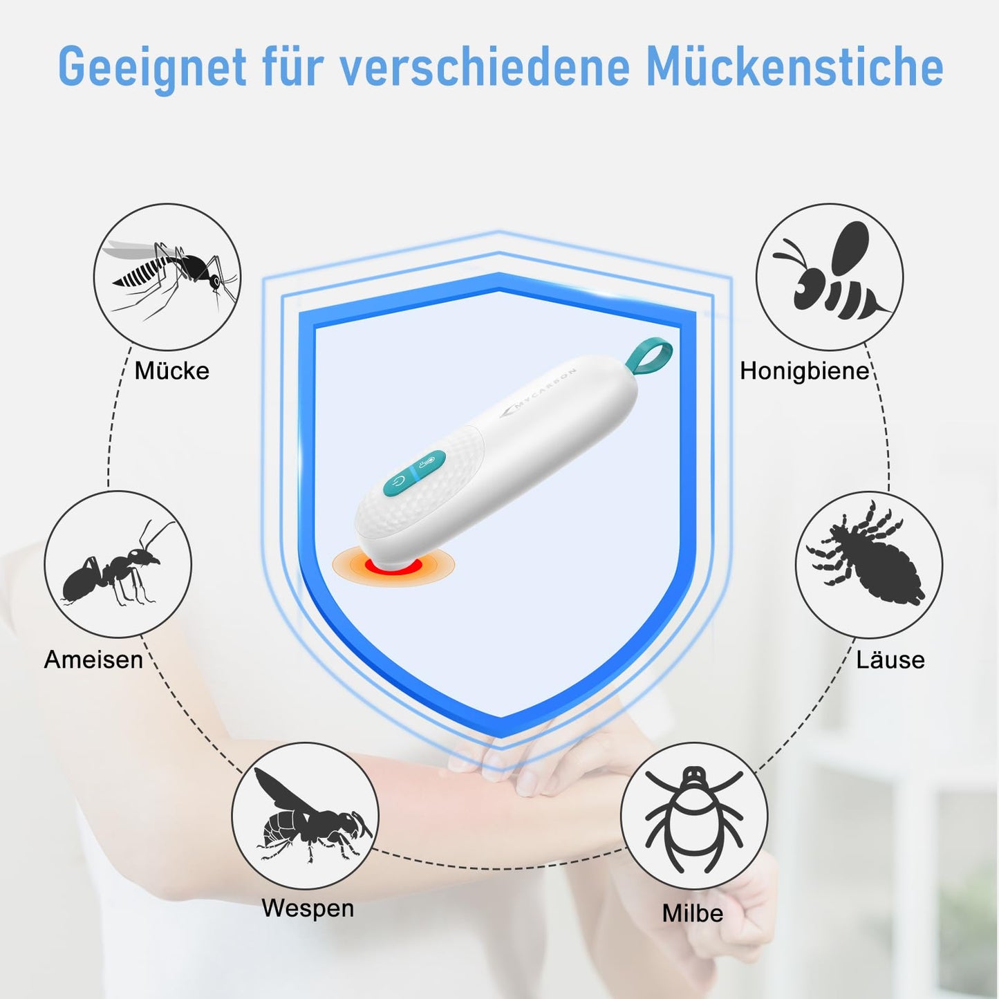 MYCARBON Insect Bite Healer: Heat Stick Treatment of Itching &amp; Pain &amp; Swelling