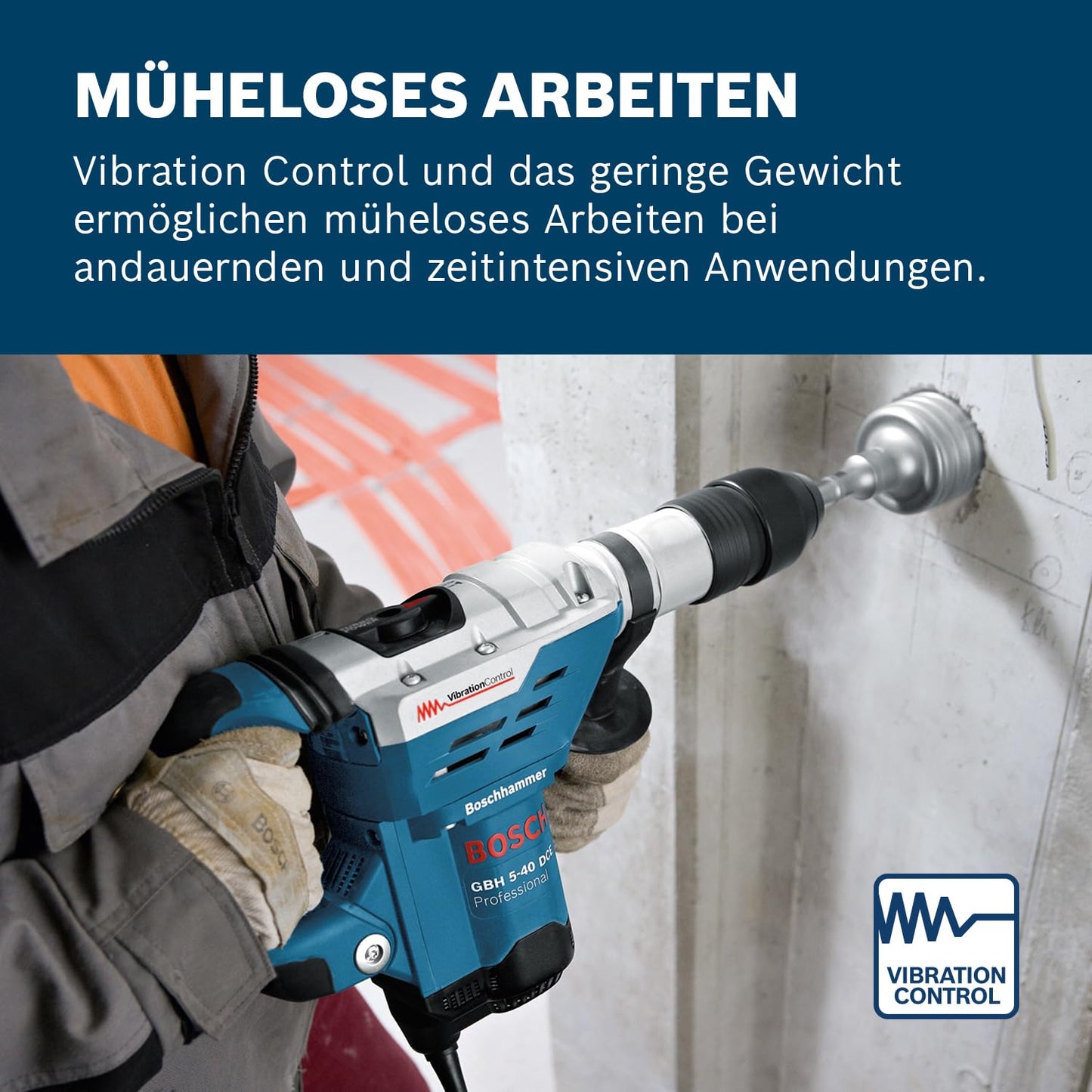 Bosch Professional hammer drill (GBH 5-40 DCE) including additional handle + trade offer: SDS Max