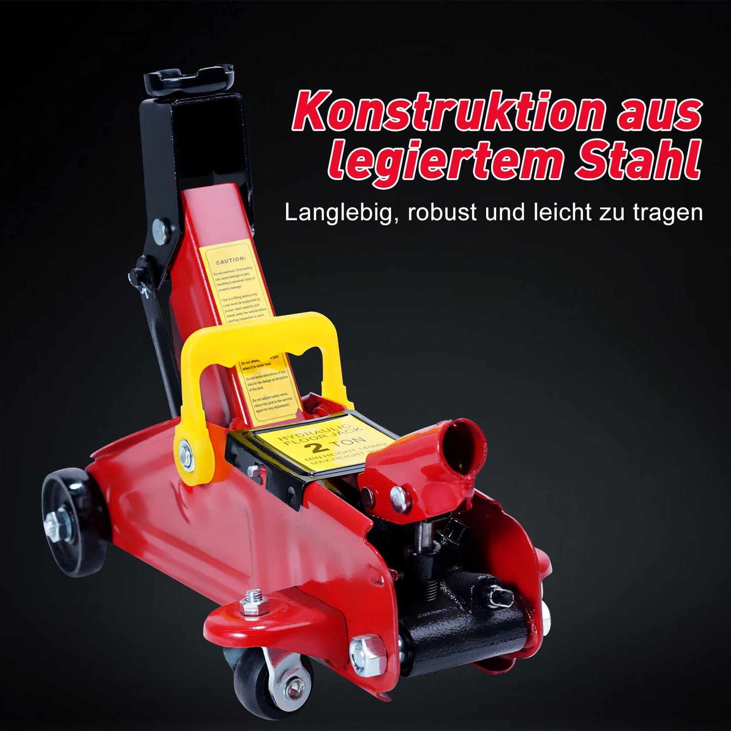 Hydraulik-Wagenheber mit hydraulischer Kolben-Schnellhubpumpe | 1.5 Tonnen Kapazität