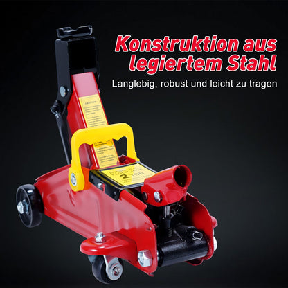 Hydraulik-Wagenheber mit hydraulischer Kolben-Schnellhubpumpe | 1.5 Tonnen Kapazität