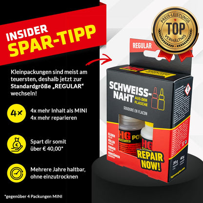 SCHWEISSNAHT aus der Flasche Sekundenkleber by HG Power Glue-MINIS | Extra-Stark