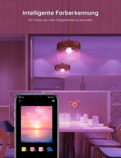 Govee Smart LED-Glühbirne E27 mit WLAN: Dimmbar, Sprachsteuerung (2 Stück)