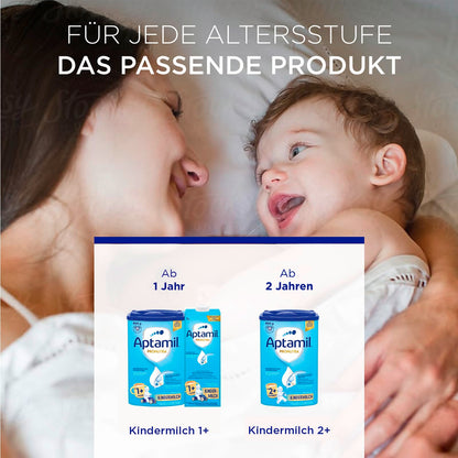Aptamil Kindermilch 2+ (1x 800g) für Kleinkinder im Wachstum - 43 Portionen à 130ml