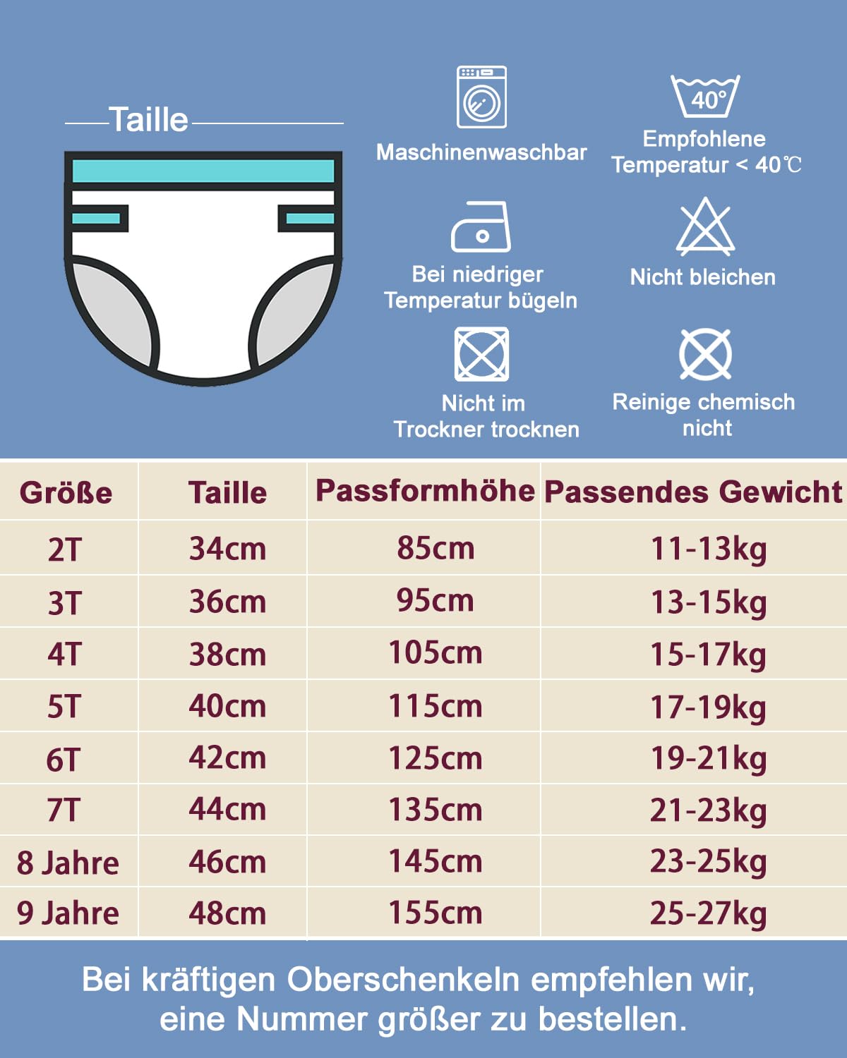 FLYISH DIRECT 6x Töpfchen Trainingshose (Unisex): Auslaufsicher, OEKO-TEX zertifiziert