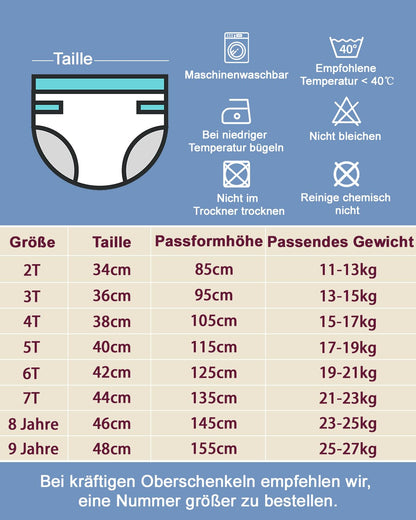 FLYISH DIRECT 6x Töpfchen Trainingshose (Unisex): Auslaufsicher, OEKO-TEX zertifiziert