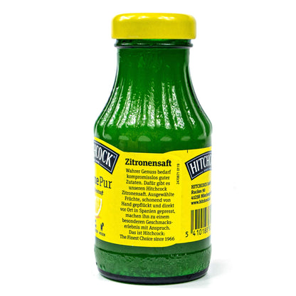 HITCHCOCK Zitrone Pur 100% Direktsaft (12er Pack): Premium Zitronensaft in 0,2 Liter Glasflaschen