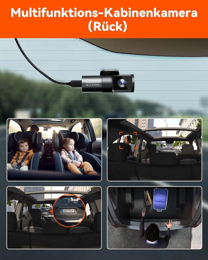 VANTRUE N5 Auto-Dashcam mit Nachtsicht: 4 Kanal, 2.7K, WiFi, 1080P, HDR+, GPS