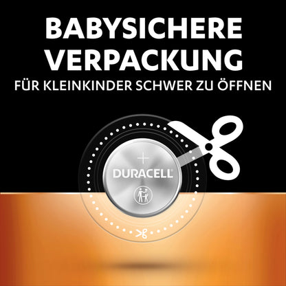 Duracell (CR2032) Lithium Knopfzellen 3V (4 Stück), ideal für z.B. Autoschlüssel