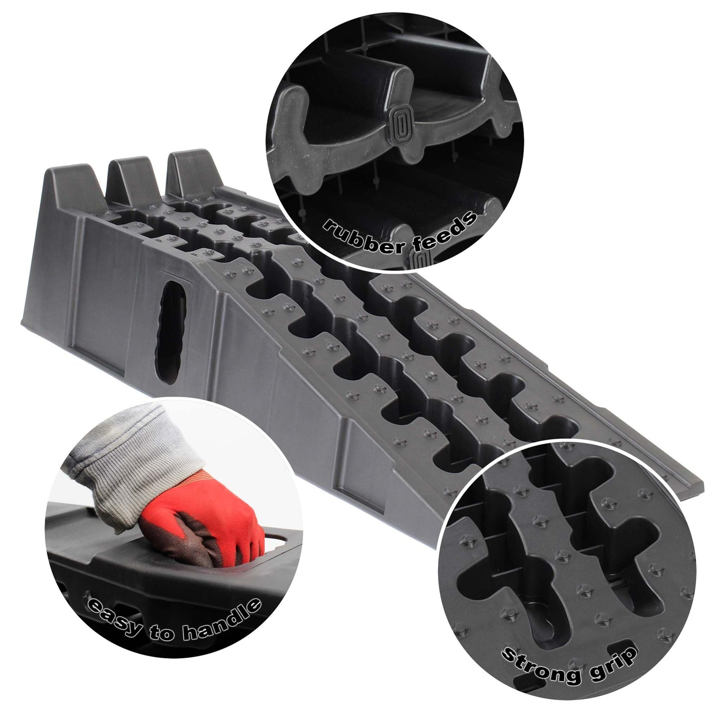 XPOtool plastic car ramps up to 5t for heavier vehicles (2 pieces)