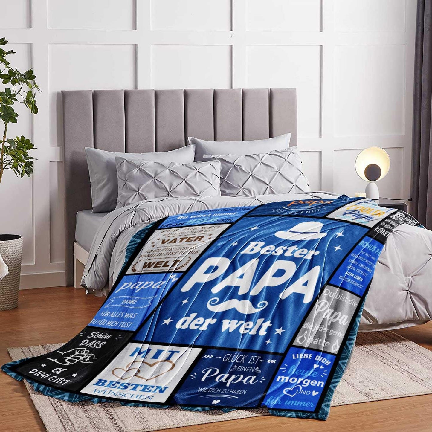 Super Weiche Kuscheldecke: Geschenke für Papa, personalisiertes Geschenk für Vatertag