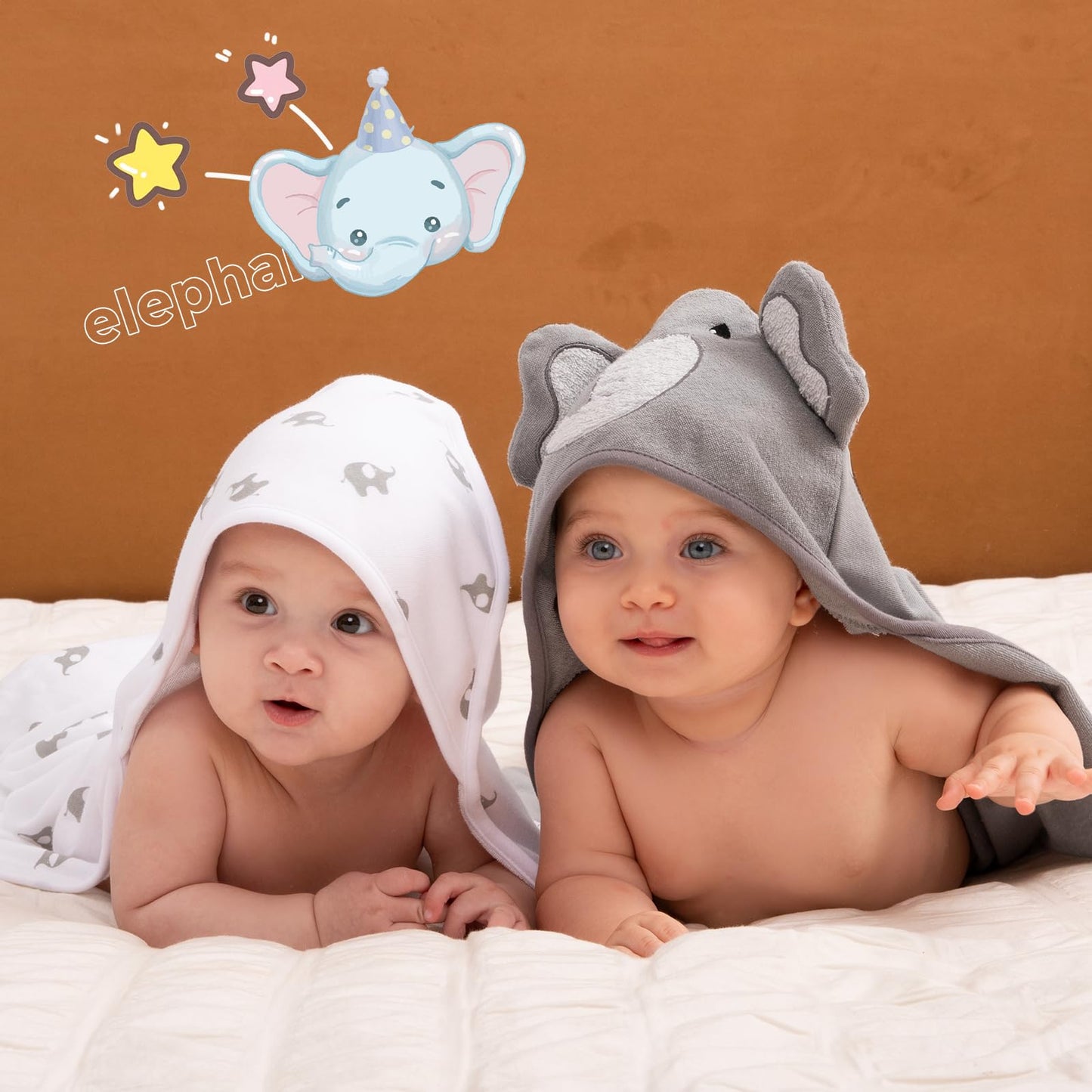 momcozy 8-piece baby hooded towel &amp; washcloth set: Soft, absorbent and gentle