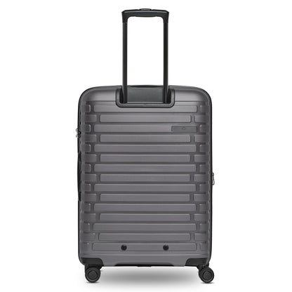 PACTASTIC hard-shell travel suitcase set (3 pieces) with expansion pleat &amp; TSA lock 