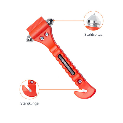 Amazon Basics Notfall-Gurtschneider und Fensterhammer (2er-Pack)