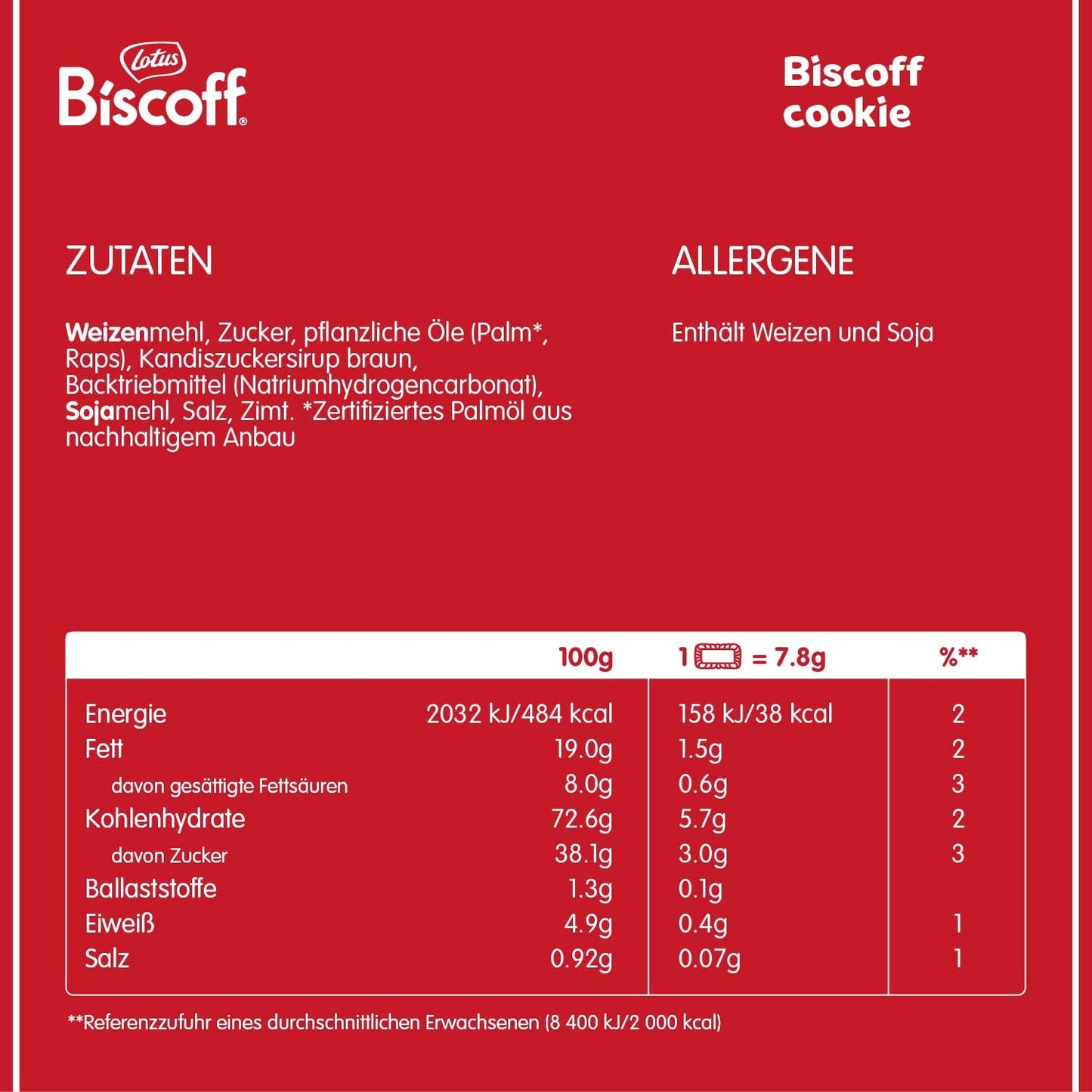 Lotus Biscoff: Original Caramelized Biscuit (300 biscuits) | Vegan - 1.875 kg
