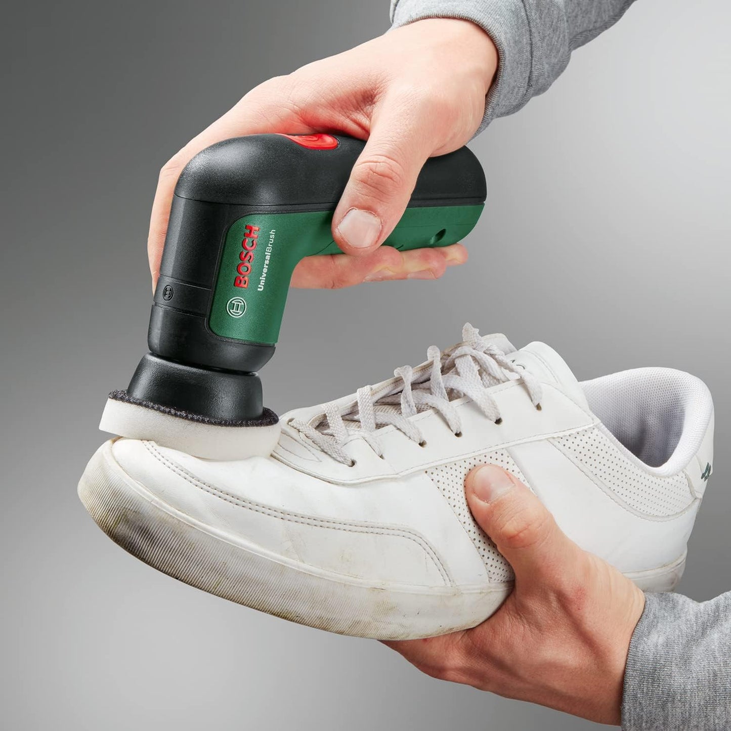 Bosch Home and Garden Akku-Reinigungsbürste mit 4 Reinigungsaufsätze, USB-Aufladung