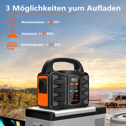 Outdoor Powerstation 'SBAOH' 99Wh, 150W: Solargenerator Akku für Reise & Camping