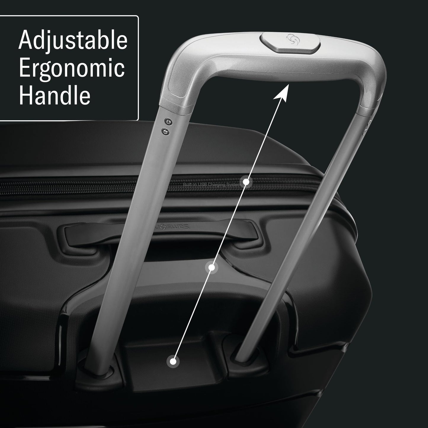 SAMSONITE 'Freeform Hardside' Hartschalen Reisekoffer: Erweiterbar mit Doppeldrehrollen