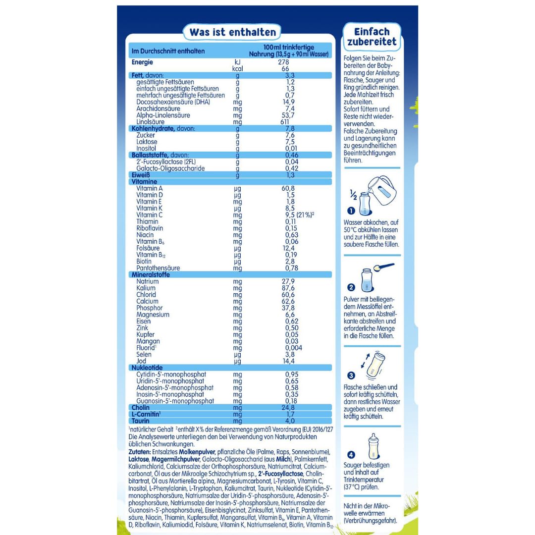 Humana PROBALANCE Folgemilch 2 nach dem 6. Monat (750g)