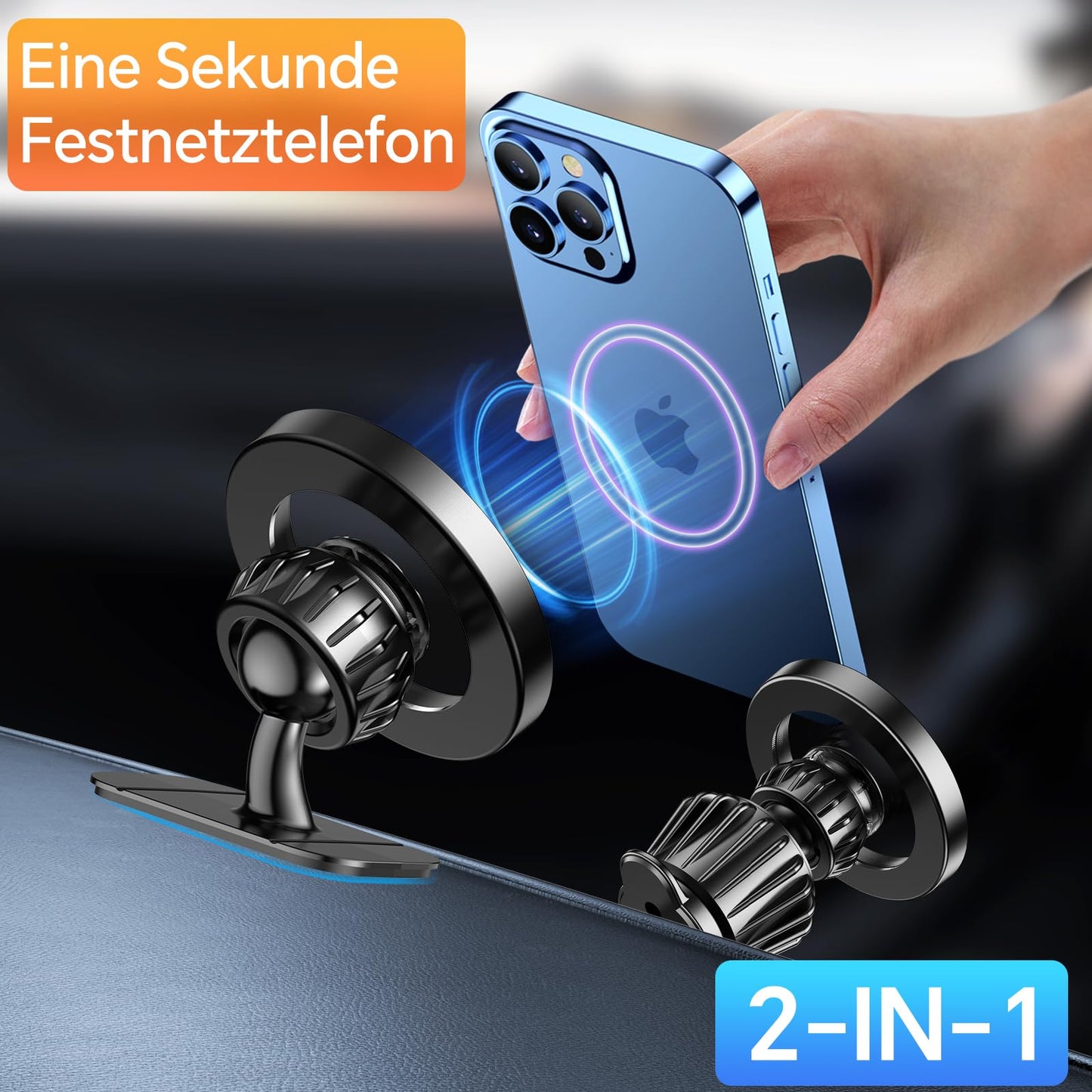 Magsafe Smartphone Autohalterung (20 Starke Magnet, 360° Drehbar)
