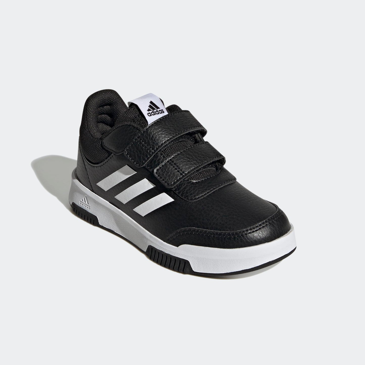 adidas 'Tensaur' Hook and Loop Running Shoes for Kids: Black and White