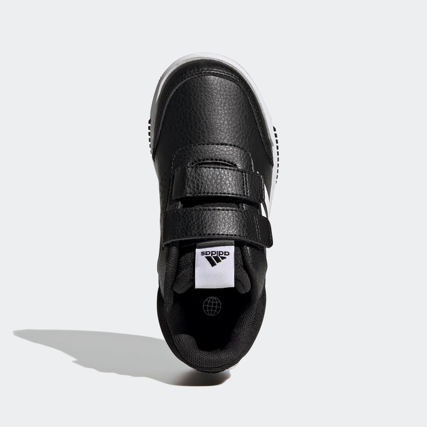 adidas 'Tensaur' Hook and Loop Running Shoes for Kids: Black and White