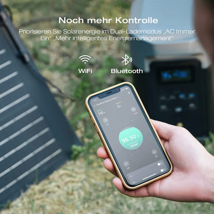 EcoFlow 'DELTA 2 MAX' tragbare Powerstation: Solargenerator für Zuhause, Camping, Wohnmobil