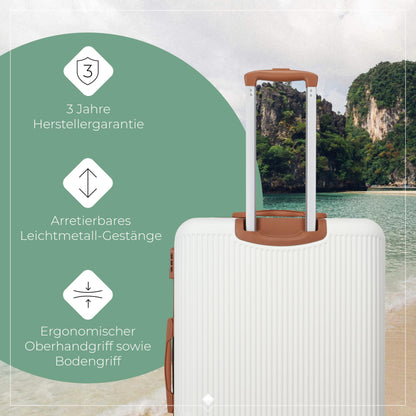 TRAVELITE 'Bali' hard-shell travel suitcase set (3 pieces): TSA combination lock 