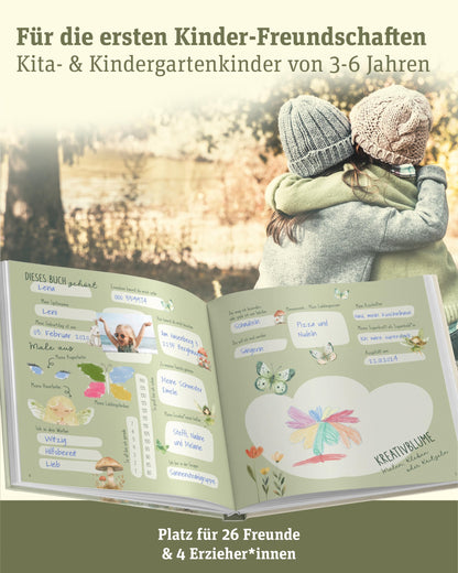 Meine zauberhaften Kindergartenfreunde: Das Freundebuch für Kita-Kinder
