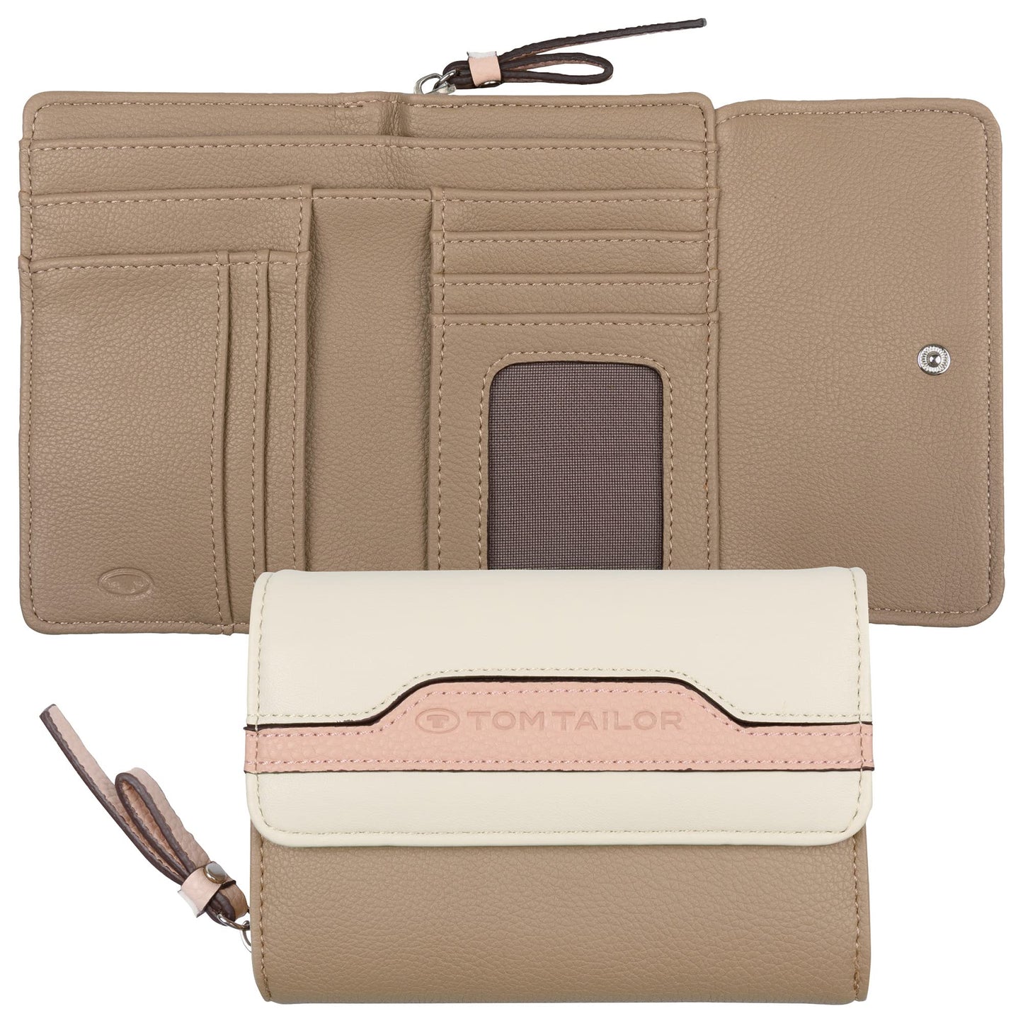 TOM TAILOR wallet 'Jule' with zipper: Stylishly organized in everyday life