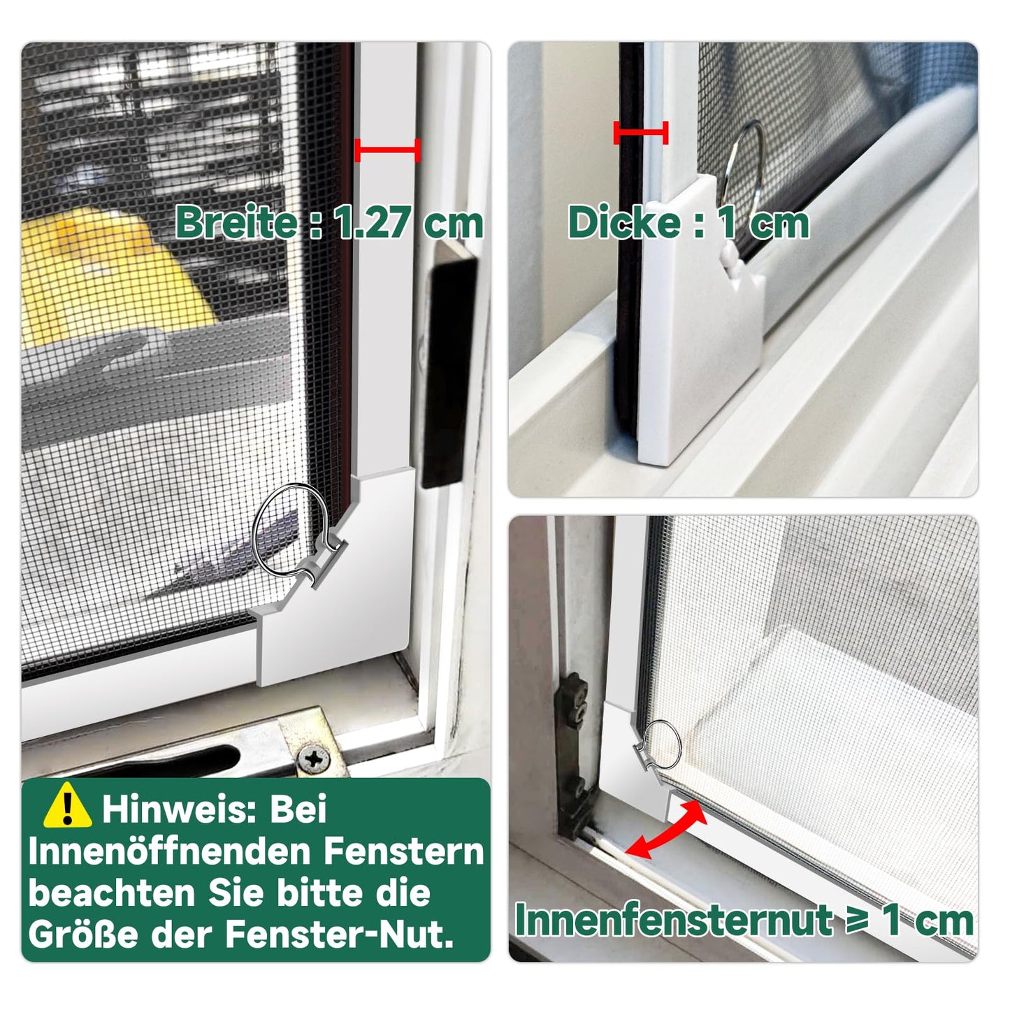 MLEJU Fliegengitter Fenster Magnet | Effektiver Insektenschutz mit einfachem Magnetrahmen