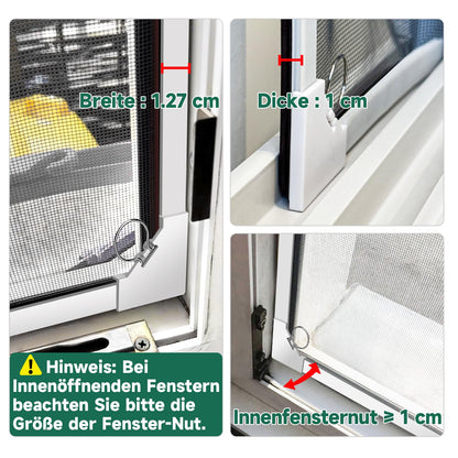 MLEJU Fliegengitter Fenster Magnet | Effektiver Insektenschutz mit einfachem Magnetrahmen
