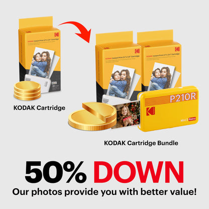 KODAK Mini 2 Retro - Mobiler Fotodrucker in Weiß
