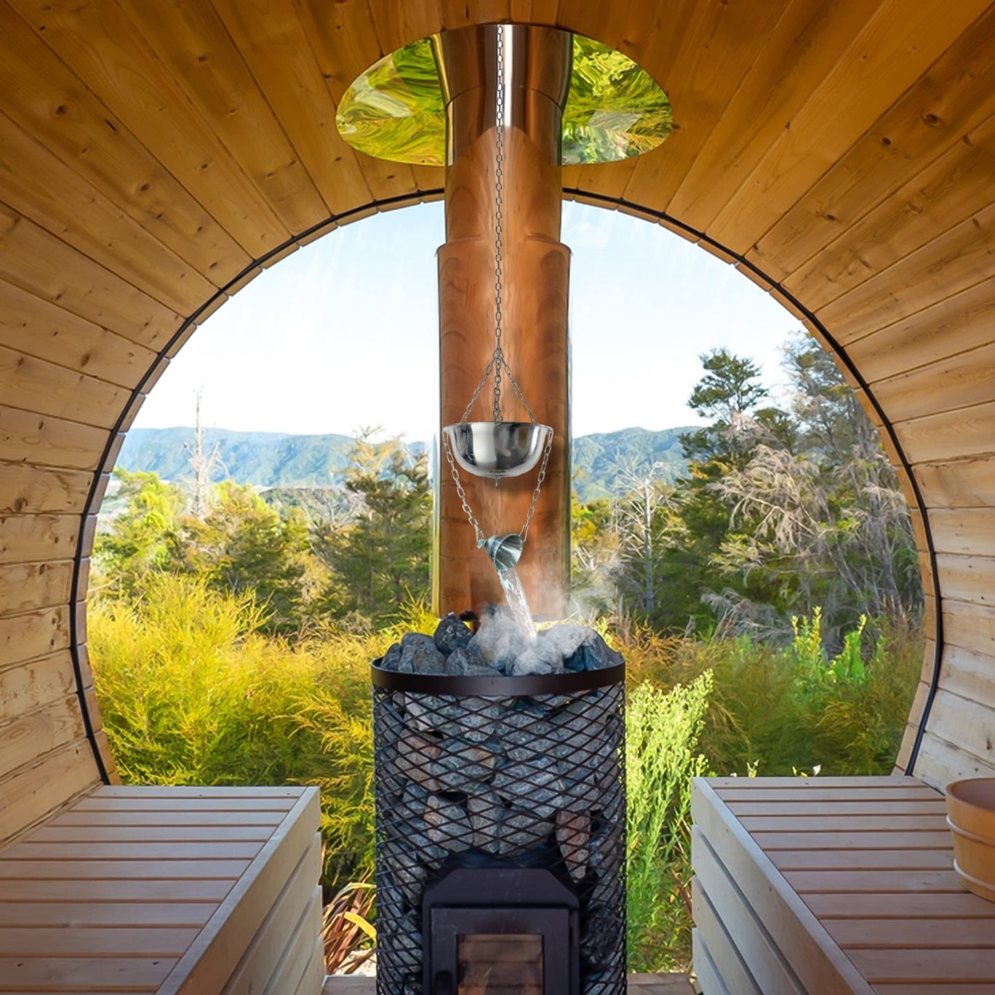 Original Steam Butler Home: Automatischer Aufguss für die Sauna aus Edelstahl: Stufenlos Intensität einstellbar