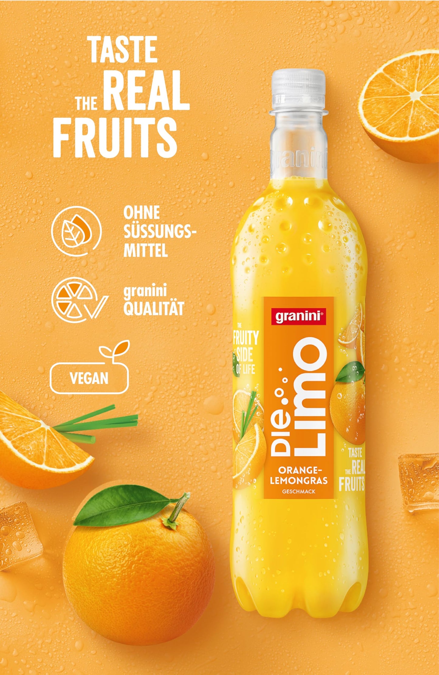 The Limo from granini - Lime-Lemon (6x 0.5L) made from real fruits, Vegan