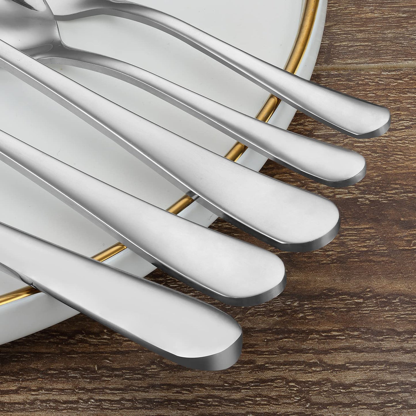 BEWOS cutlery set for 6 people (30 pieces): Mirror polished, dishwasher safe