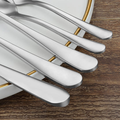 BEWOS cutlery set for 6 people (30 pieces): Mirror polished, dishwasher safe
