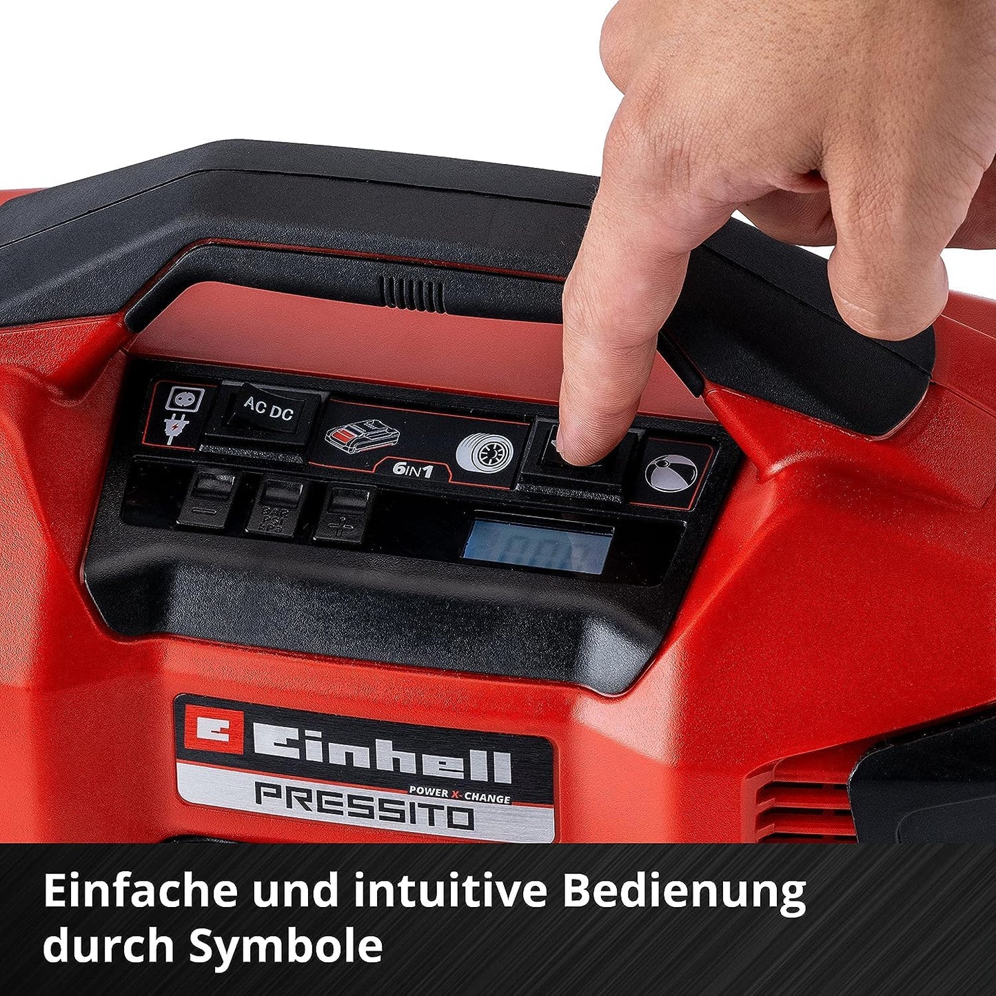 Einhell PRESSITO Hybrid-Kompressor inkl. 3-tlg. Adapter-Set: Power X-Change 18V, ohne Akku